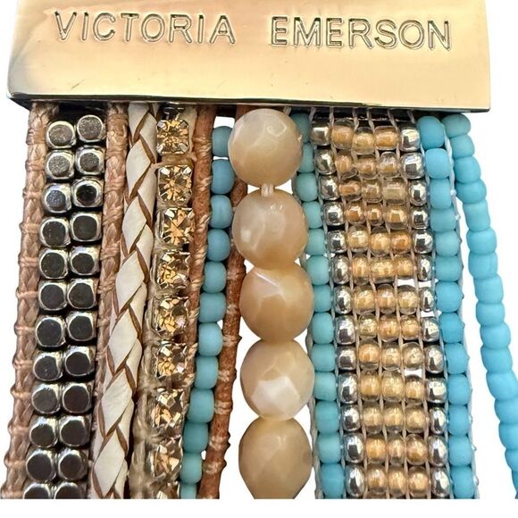 New Victoria Emerson 7 Strand Beaded Magnetic Closure Bracelet - Picture 5 of 5